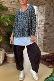 Made in Italy Knox Leopard Fine Knit & Vest Top Graphite